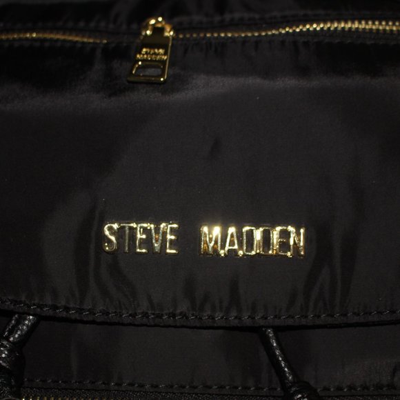 NWT Steve Madden Backpack with Small Wrislet Gold Accents Functional & Pretty